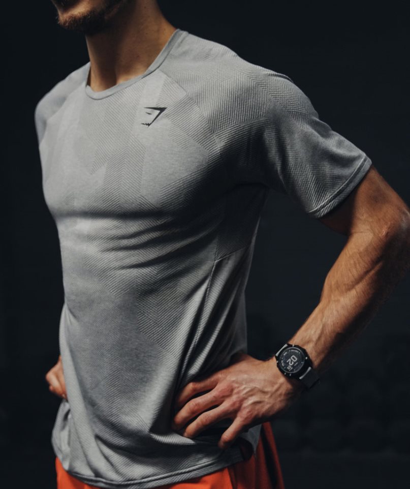 Men's Gymshark Apex T-Shirts Light Grey | NZ 7CVHJX